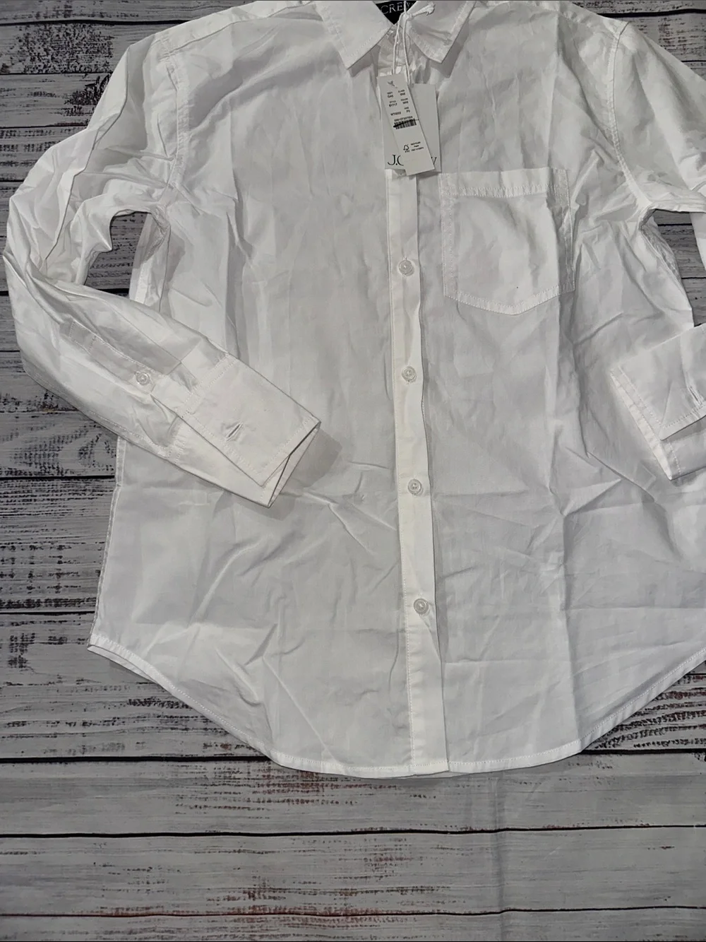 J. Crew Garçon classic shirt in cotton poplin Sz. 0